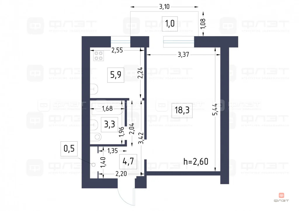Продажа квартиры, Казань, городок. Научный - Фото 11