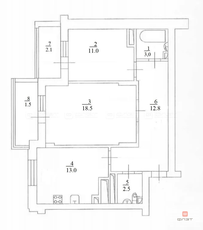 Продажа квартиры, Казань, ул. Наиля Юсупова - Фото 13
