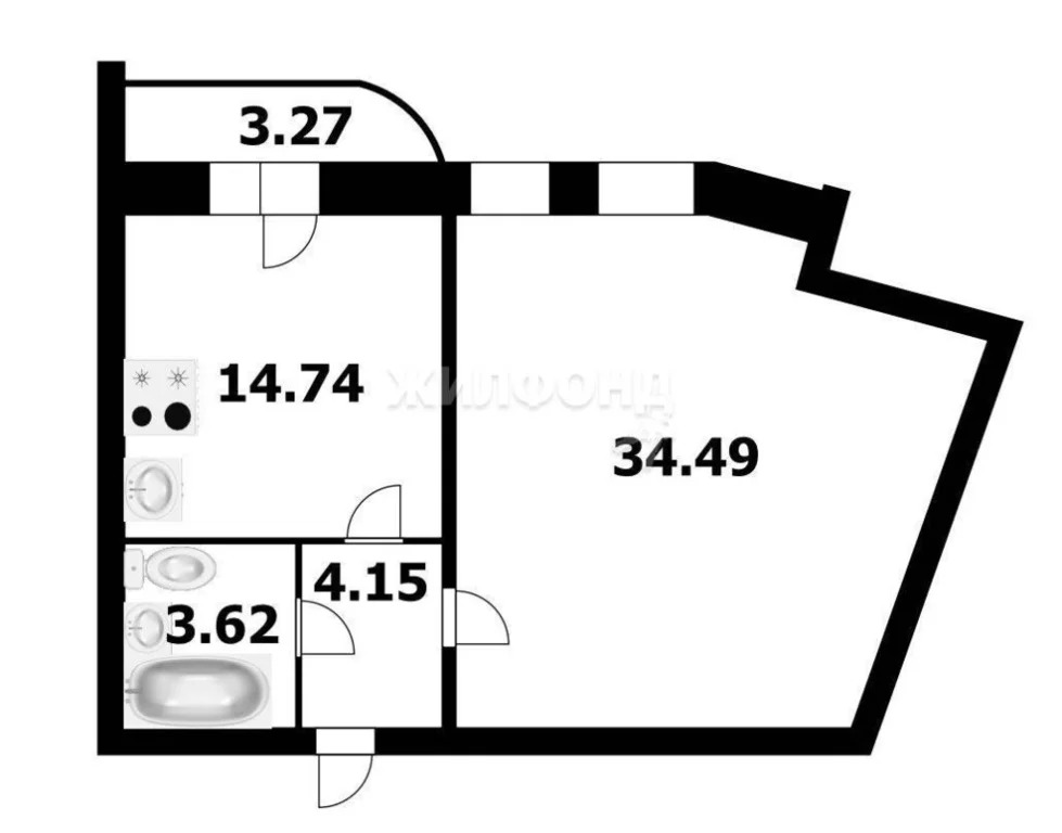 Продажа квартиры, Новосибирск, ул. Дуси Ковальчук - Фото 16