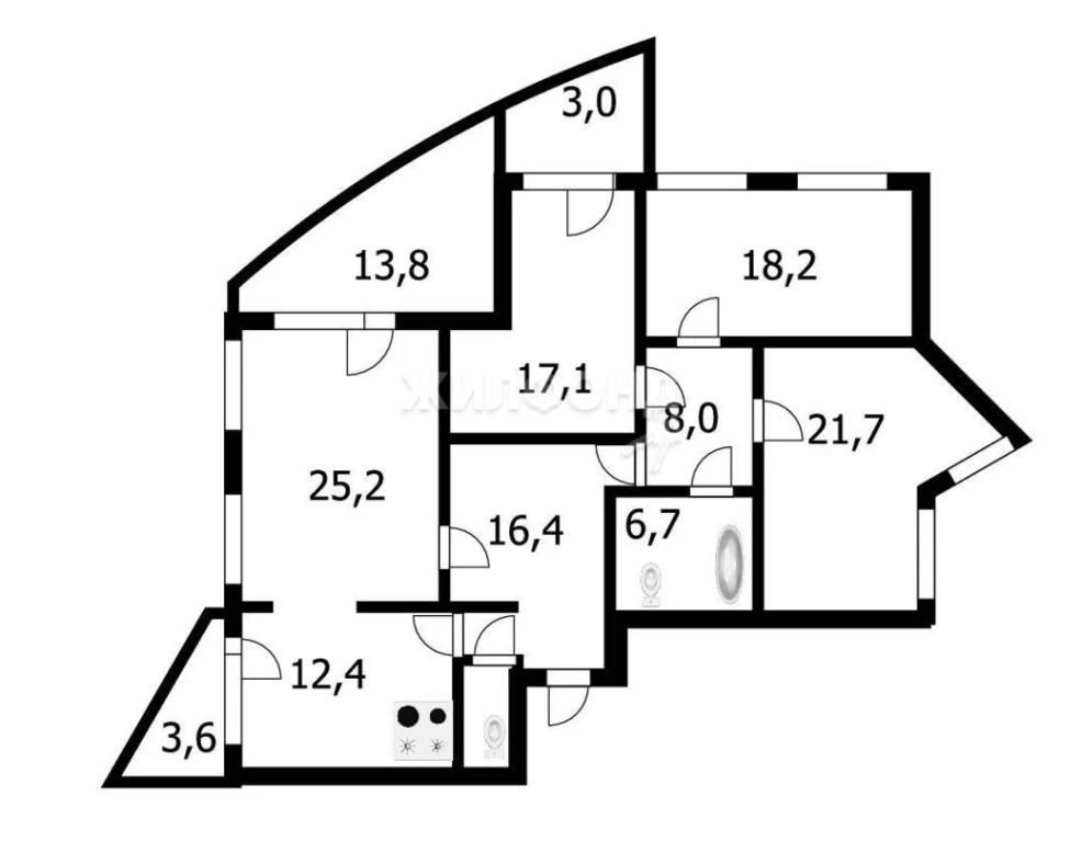 Продажа квартиры, Новосибирск, ул. Блюхера - Фото 22