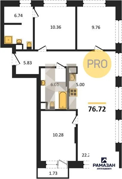 Продажа квартиры в новостройке, Казань, м. Проспект Победы, ... - Фото 1