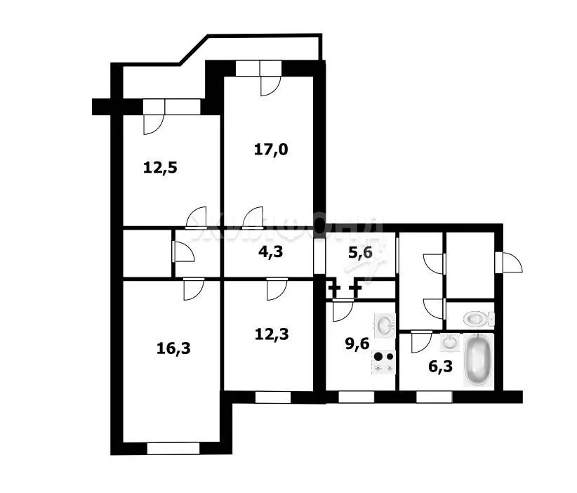 Продажа квартиры, Новосибирск, ул. Троллейная - Фото 20