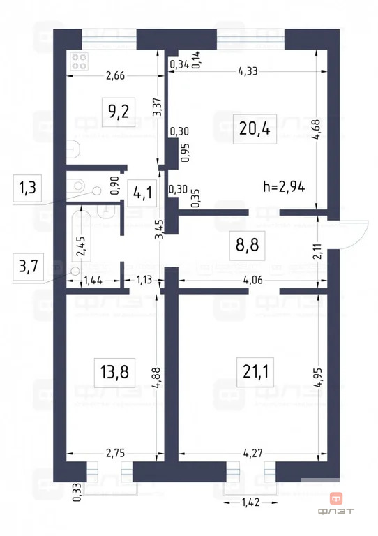 Продажа квартиры, Казань, ул. Искра - Фото 26