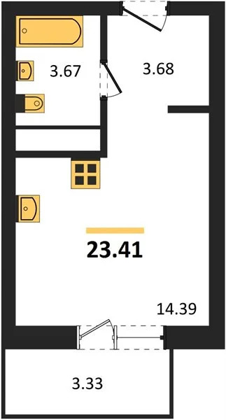 Продается квартира, 23.41 м - Фото 5
