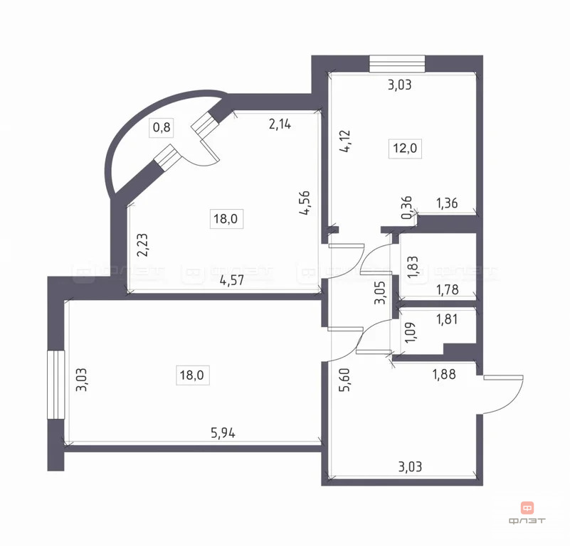 Продажа квартиры, Казань, ул. Академика Сахарова - Фото 4