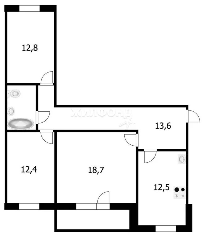 Продажа квартиры, Краснообск, Новосибирский район, 2-й микрорайон - Фото 15