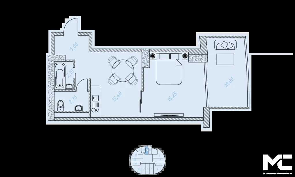 Продажа квартиры в новостройке, Ялта, Парк имени Гагарина ул. - Фото 1