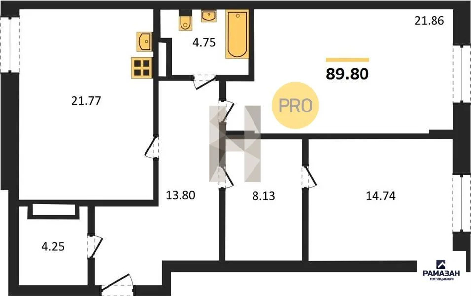 Продажа квартиры в новостройке, Казань, Генерала Ерина ул. - Фото 1