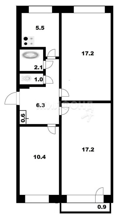 Продажа квартиры, Новосибирск, ул. Макаренко - Фото 14