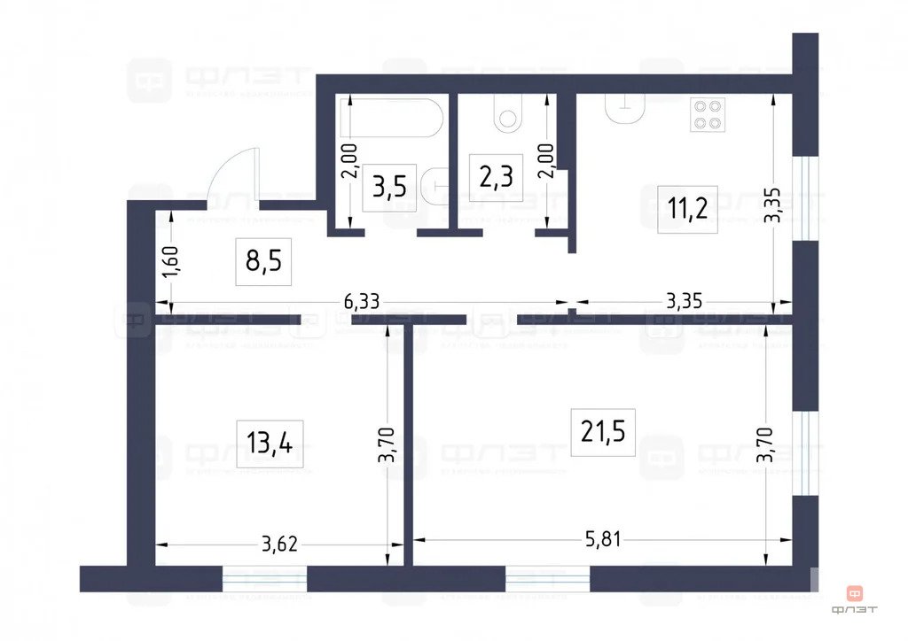 Продажа квартиры, Куюки, Пестречинский район, 7-й квартал - Фото 18