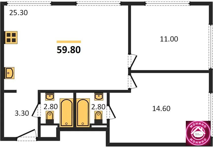 Продажа квартиры в новостройке, м. Борисово, ул. Борисовские Пруды - Фото 0