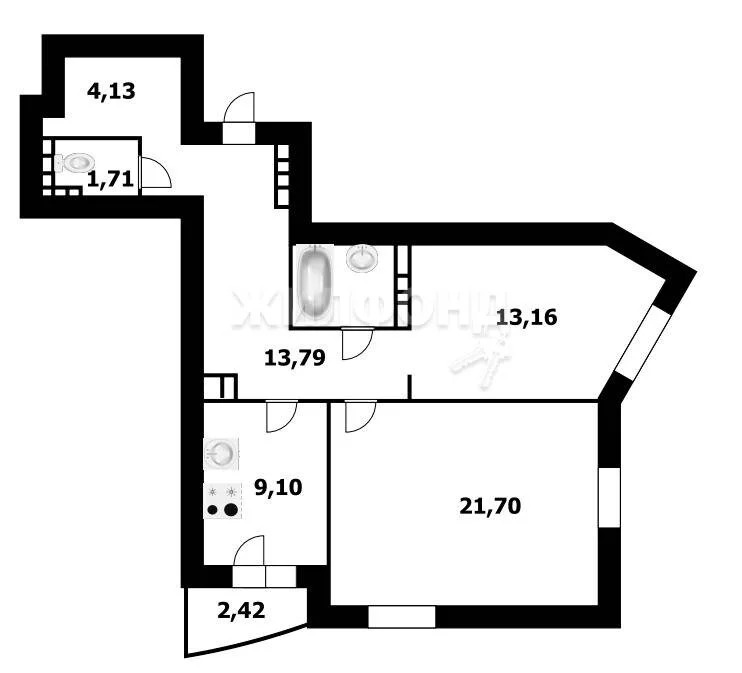 Продажа квартиры, Новосибирск, микрорайон Закаменский - Фото 11