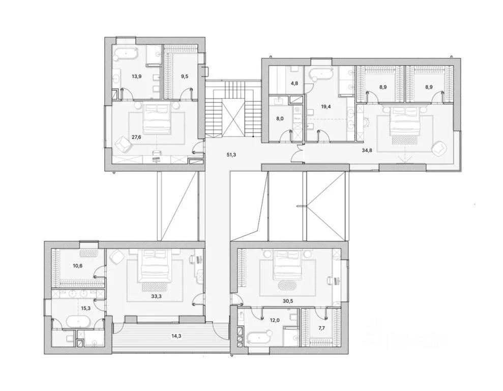Продается 2-этажный коттедж, 640 м2 в Новогорске - Фото 4