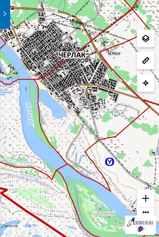 Карта черлака омской области