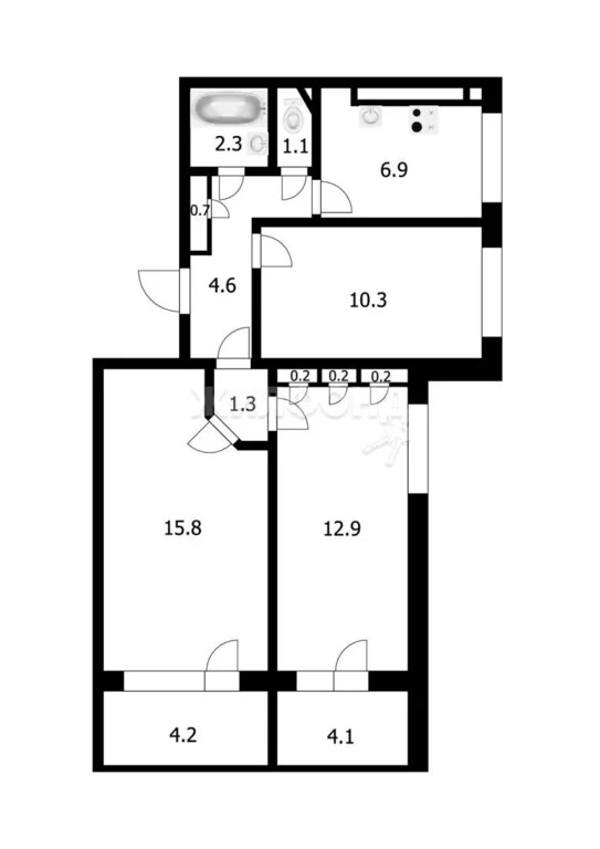 Продажа квартиры, Новосибирск, ул. Дуси Ковальчук - Фото 13