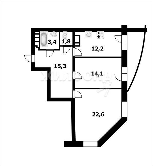 Продажа квартиры, Новосибирск, ул. Вилюйская - Фото 1