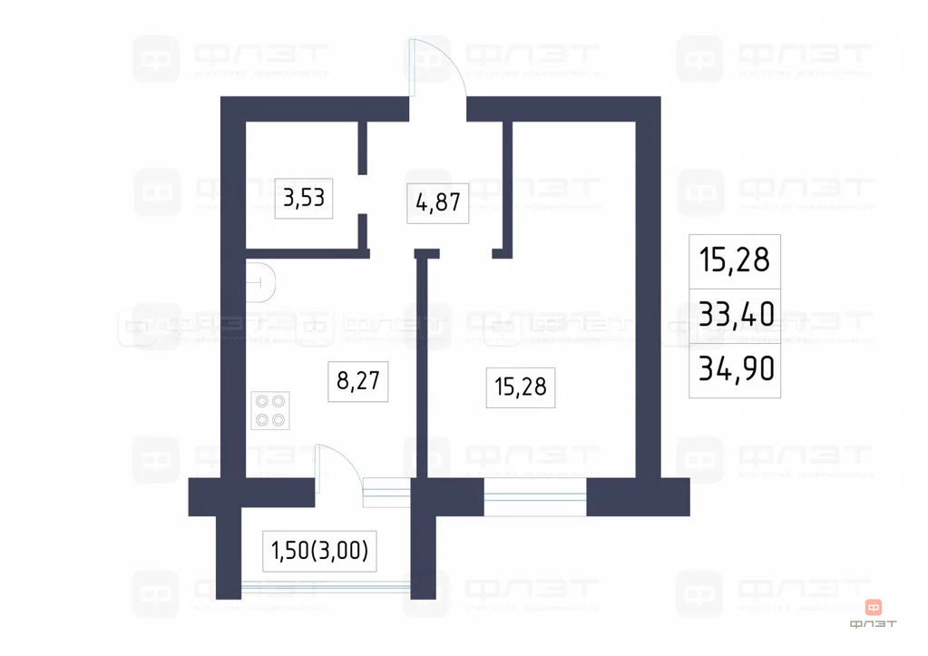 Продажа квартиры, ж/д станции Высокая Гора, Высокогорский район, ул. . - Фото 10