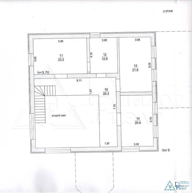 Продается кирпичный коттедж 376 кв.м. в пос. Загорново, 40 км. от МКАД - Фото 2