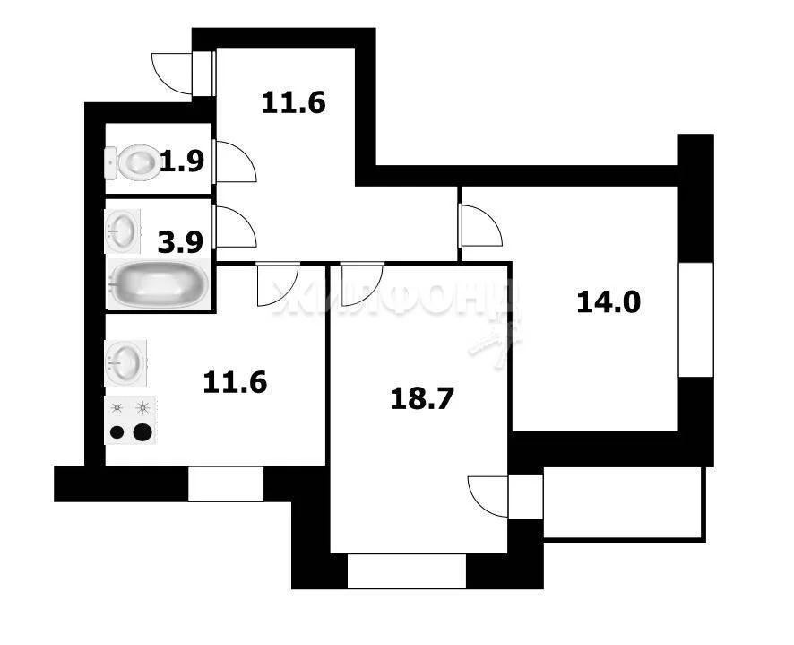 Продажа квартиры, Новосибирск, ул. Крылова - Фото 9