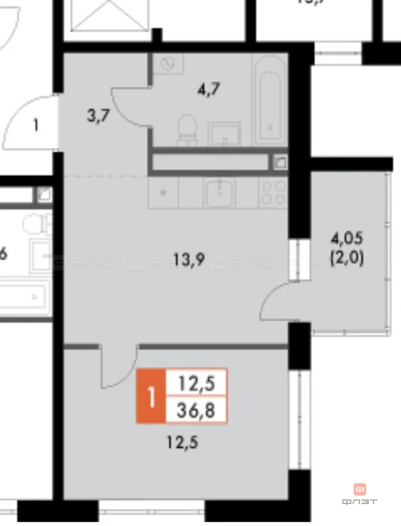 Продажа квартиры, Октябрьский, Зеленодольский район, ул. Новая - Фото 16