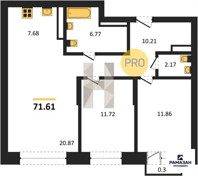 Продажа квартиры в новостройке, Усады, Лаишевский район, Теплых Встреч ... - Фото 1