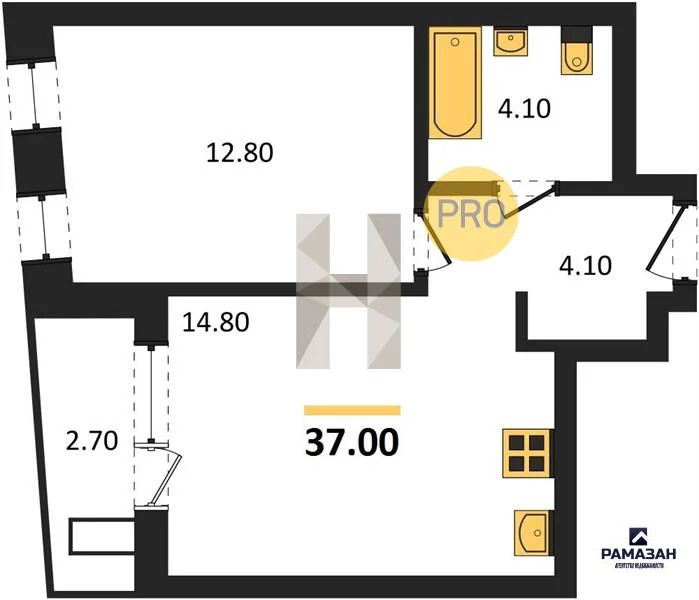Продажа квартиры в новостройке, Казань, м. Горки, ул. Аделя Кутуя - Фото 1