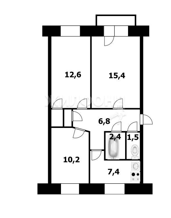 Продажа квартиры, Бердск, ул. Суворова - Фото 15