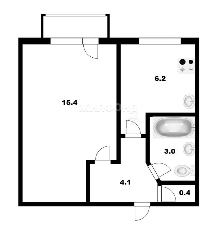 Продажа квартиры, Новосибирск, ул. Комсомольская - Фото 11