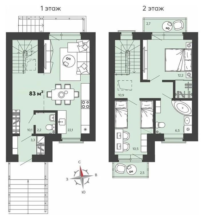 Продается дом, 83 м - Фото 13