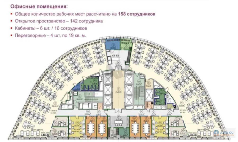 Аренда офиса 1232 м2 м. Ботанический сад в бизнес-центре класса А в ... - Фото 1