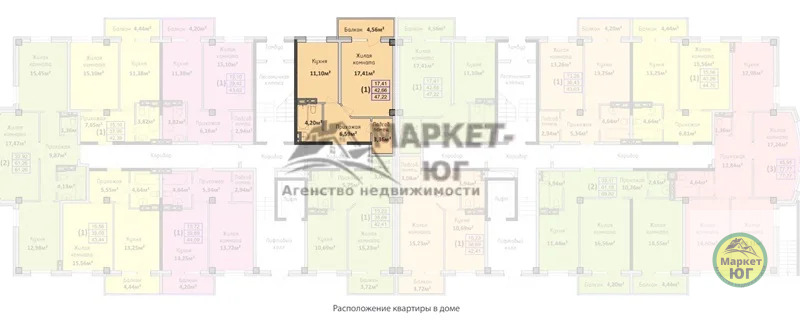 Продаю 1-комн. кв. в новостройке микрорайон Восточный (Абинск) (ном. ... - Фото 1