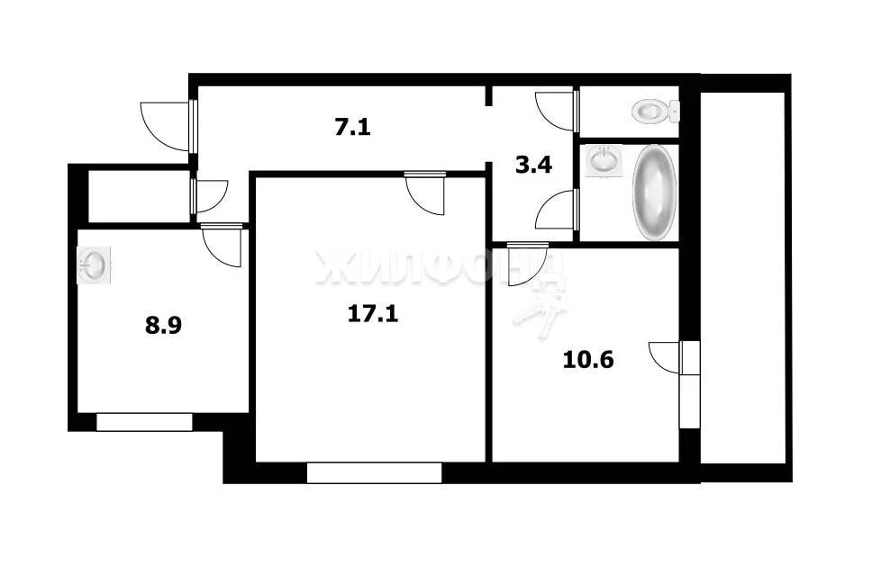 Продажа квартиры, Кольцово, Новосибирский район, 2-й микрорайон - Фото 18