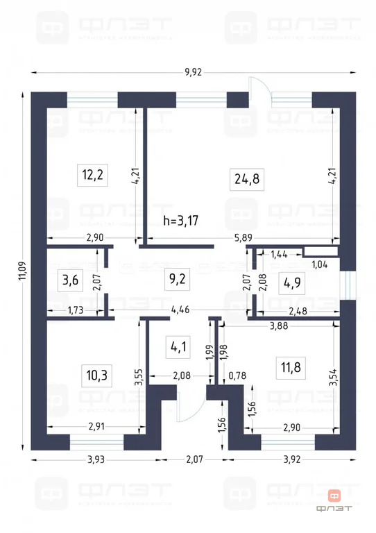 Продажа дома, Бима, Лаишевский район, ул. Андрея Вашурова - Фото 18