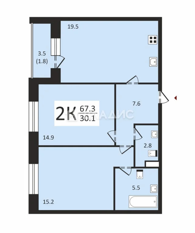 Москва, Винницкая улица, д.8к4, 2-комнатная квартира на продажу - Фото 7