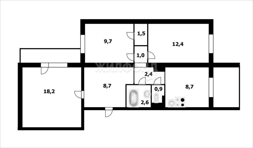 Продажа квартиры, Новосибирск, ул. Жемчужная - Фото 19