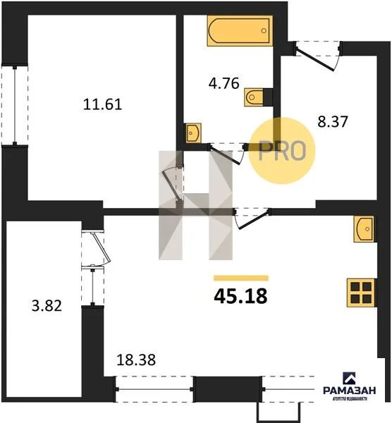 Продажа квартиры в новостройке, Казань, м. Яшьлек, Фатыха Амирхана ул. - Фото 1