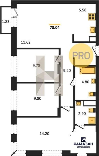 Продажа квартиры в новостройке, Казань, м. Проспект Победы, ... - Фото 1