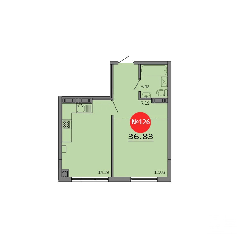 Продажа квартиры в новостройке, Белоглинка, Симферопольский район, ... - Фото 2