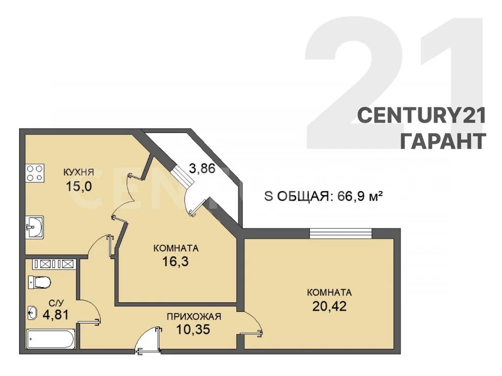 Продажа квартиры, Янино-1, Всеволожский район, ул. Новая - Фото 27