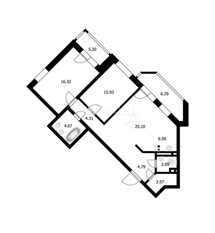 Продажа квартиры, Садовый, Новосибирский район, Каспийская - Фото 18