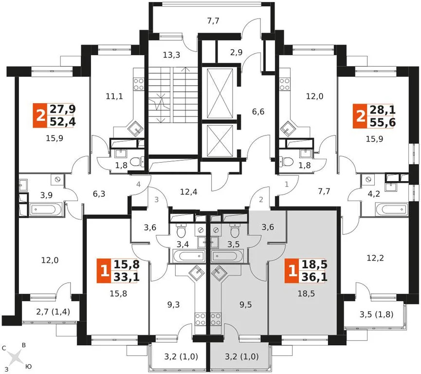 Продам 1-комн. квартиру 36.1 кв.м. - Фото 1