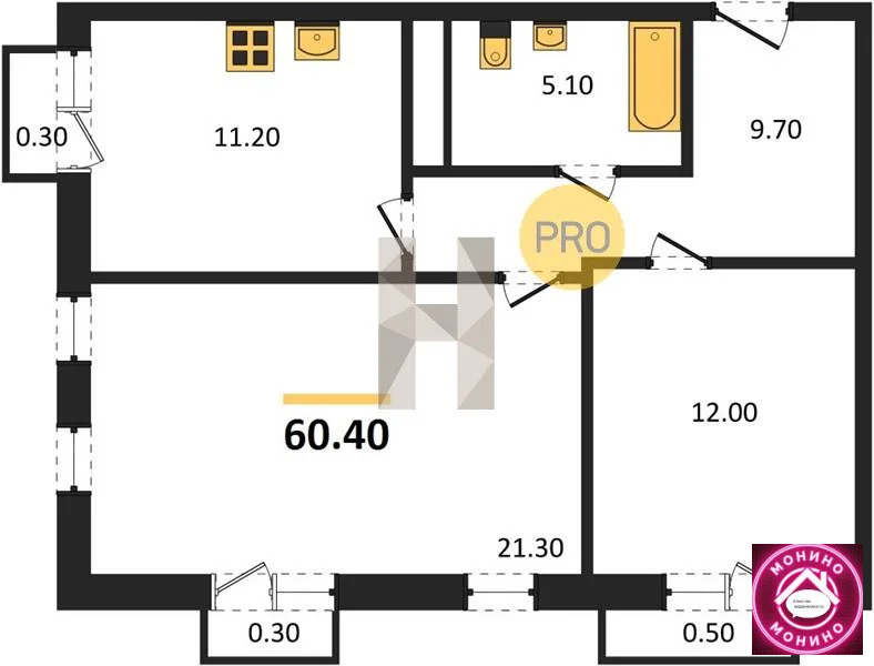 Продажа квартиры в новостройке, Мещерино, Ленинский район, Мещерино п. - Фото 0