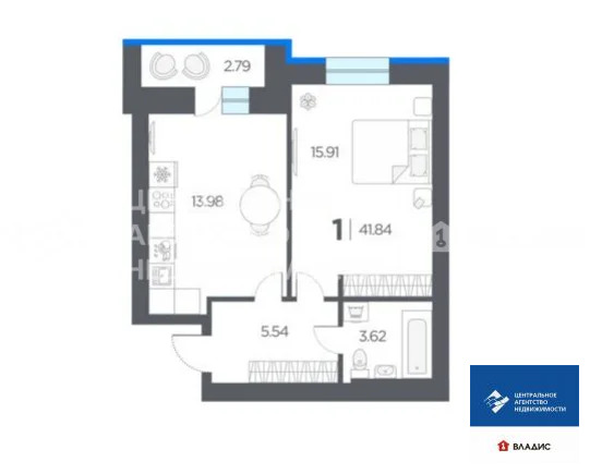 Продажа квартиры, Дядьково, Рязанский район, жилой комплекс Окские ... - Фото 11