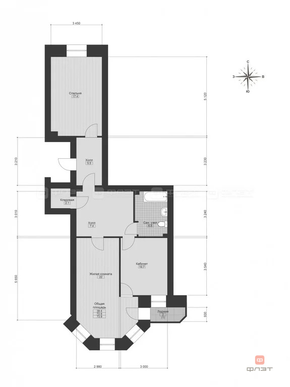 Продажа квартиры, Казань, ул. Баки Урманче - Фото 20