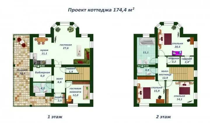 Проект дома с 174