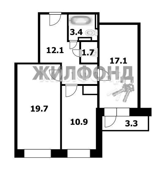 Продажа квартиры, Краснообск, Новосибирский район, 2-й микрорайон - Фото 6