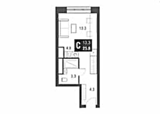 Продам однокомнатную (1-комн.) квартиру, Серебрякова проезд, 11к2, ... - Фото 8