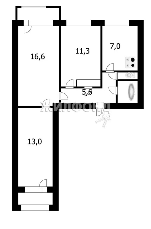 Продажа квартиры, Новосибирск, ул. Доватора - Фото 7