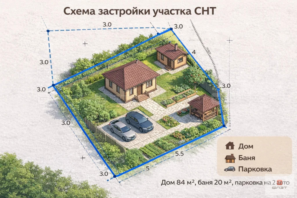 Продажа участка, Казань, снт. СНТ Овощник-3 - Фото 2