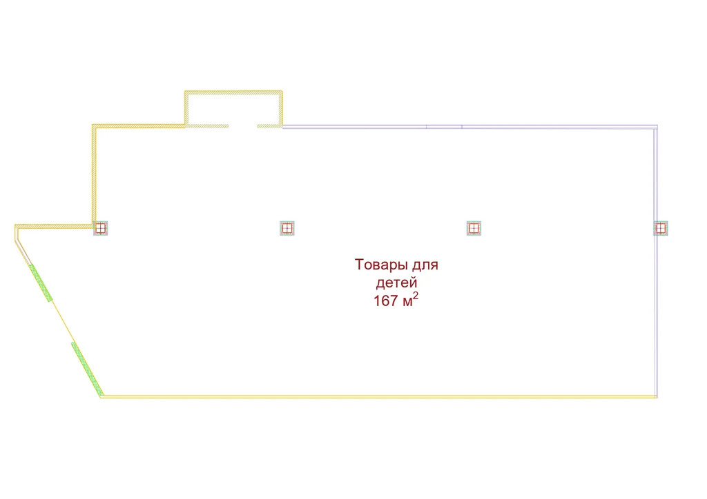 Торговое помещение 167 м2 в аренду - Фото 3